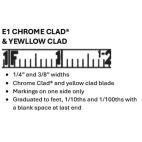 Lufkin C1278DN 1/4" x 200' Peerless Engineer's Chrome Clad® Tape Measure