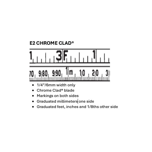 Lufkin OC2276MEN 1/4"/6mm x 30m/100ft Replacement Blade for Derrick Chrome Clad®