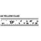 Lufkin PHV1312DN 3/4” x 12ft P1000 Series Yellow Clad A4 Blade Power Return Tape