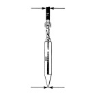 Lufkin S590N 20oz Inage Stainless Steel Cylindrical Oil Gauging Plumb Bob