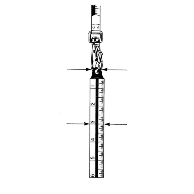Lufkin T150MMN 20oz Outage Solid Brass Square Metric Plumb Bob