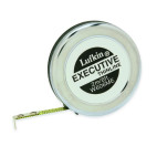 Lufkin W606ME 1/4” x 2m/6ft Executive Thinline Yellow Clad Pocket SAE/Metric Tape Measure