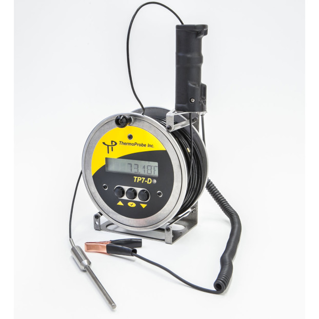 ThermoProbe TP7D-35M-SW-MM Thermometer, 35m, Standard Weight Probe, Brass Markers at 1m intervals