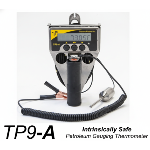 ThermoProbe TP9A-25M-AW-MM Thermometer, 25m, Asphalt Weight Probe, Brass Markers at 1m intervals