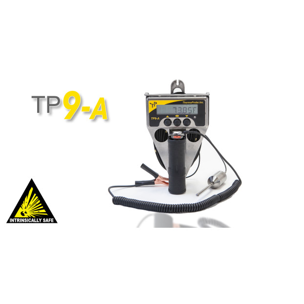 ThermoProbe TP9A-30M-SW-MM Thermometer, 30m, Standard Weight Probe, Brass Markers at 1m intervals