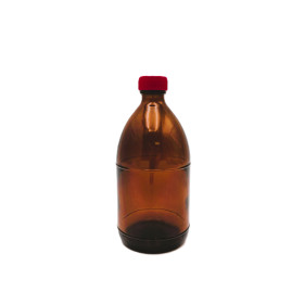 500ML Amber Glass Bottle With Cap & Stopper (24pc/ctn)