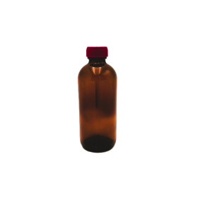 250ML Amber Glass Bottle With Cap & Stopper (78pc/ctn)