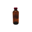 250ML Amber Glass Bottle With Cap & Stopper (78pc/ctn)