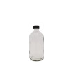 500ML Clear Glass Bottle With Cap & Stopper (25pc/ctn)