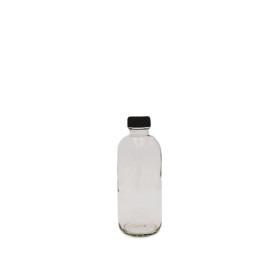 250ML Clear Glass Bottle With Cap & Stopper (78pc/ctn)