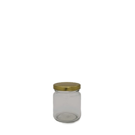 210ML Clear Jar With Metal Cap (126pc/ctn)