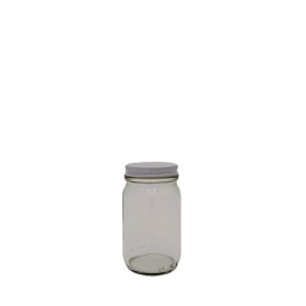 240ML Clear Jar With Metal Cap (Wide Mouth)(120pc/ctn)