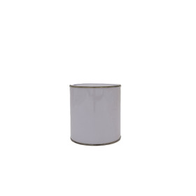1Ltr White Coating Round Tin With Cap (Open Top) (30pcs/pkt)
