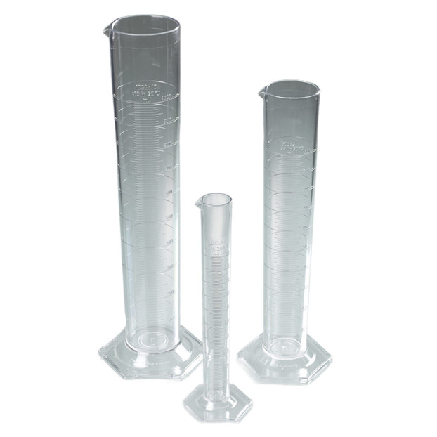 BURE-7506-1000 1000ml Measuring cylinder, SAN, crystal clear