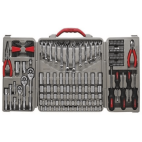 Cret-CTK148MP 148Pc. 1/4", 3/8", and 1/2" Drive 6 and 12 Point SAE/Metric Mechanics Tool Set