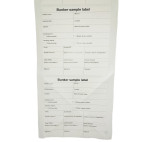 Perforated Bunker Sample Label