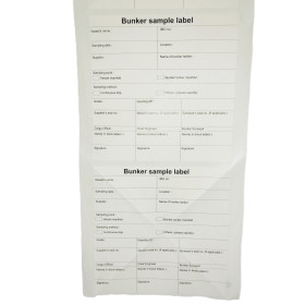 Perforated Bunker Sample Label