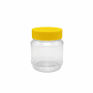 340ML Clear Plastic Jar With Yellow Cap (75pcs/pkt)