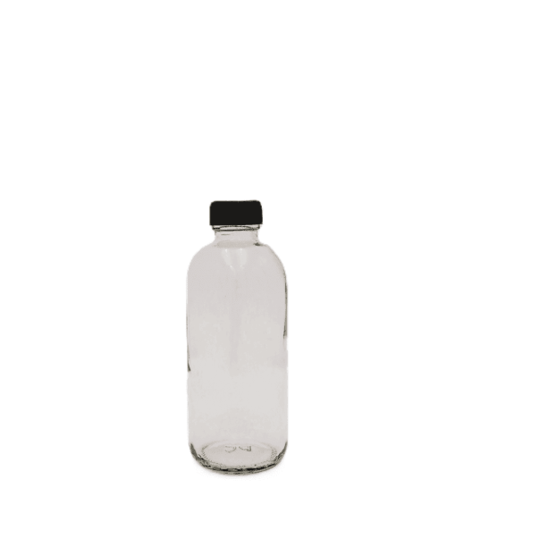 250ML Clear Glass Bottle With Cap & Stopper (78pc/ctn)