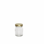 70ML Clear Jar With Metal Cap (159pc/ctn)