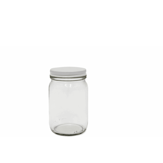 240ML Clear Jar With Metal Cap (Wide Mouth)(120pc/ctn)