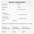 Perforated Bunker Sample Label