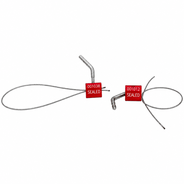 30cm Key Lock Cable Seal With Serial Number