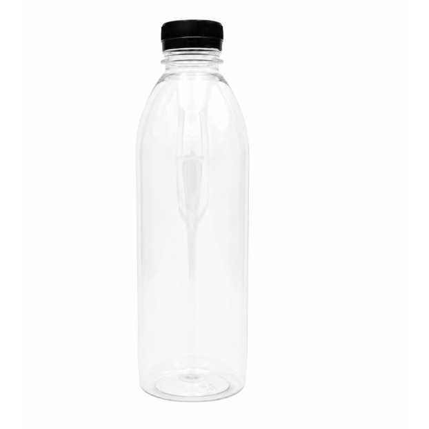 500ML (Round) Clear Plastic Bottle with Cap (78pcs/pkt)